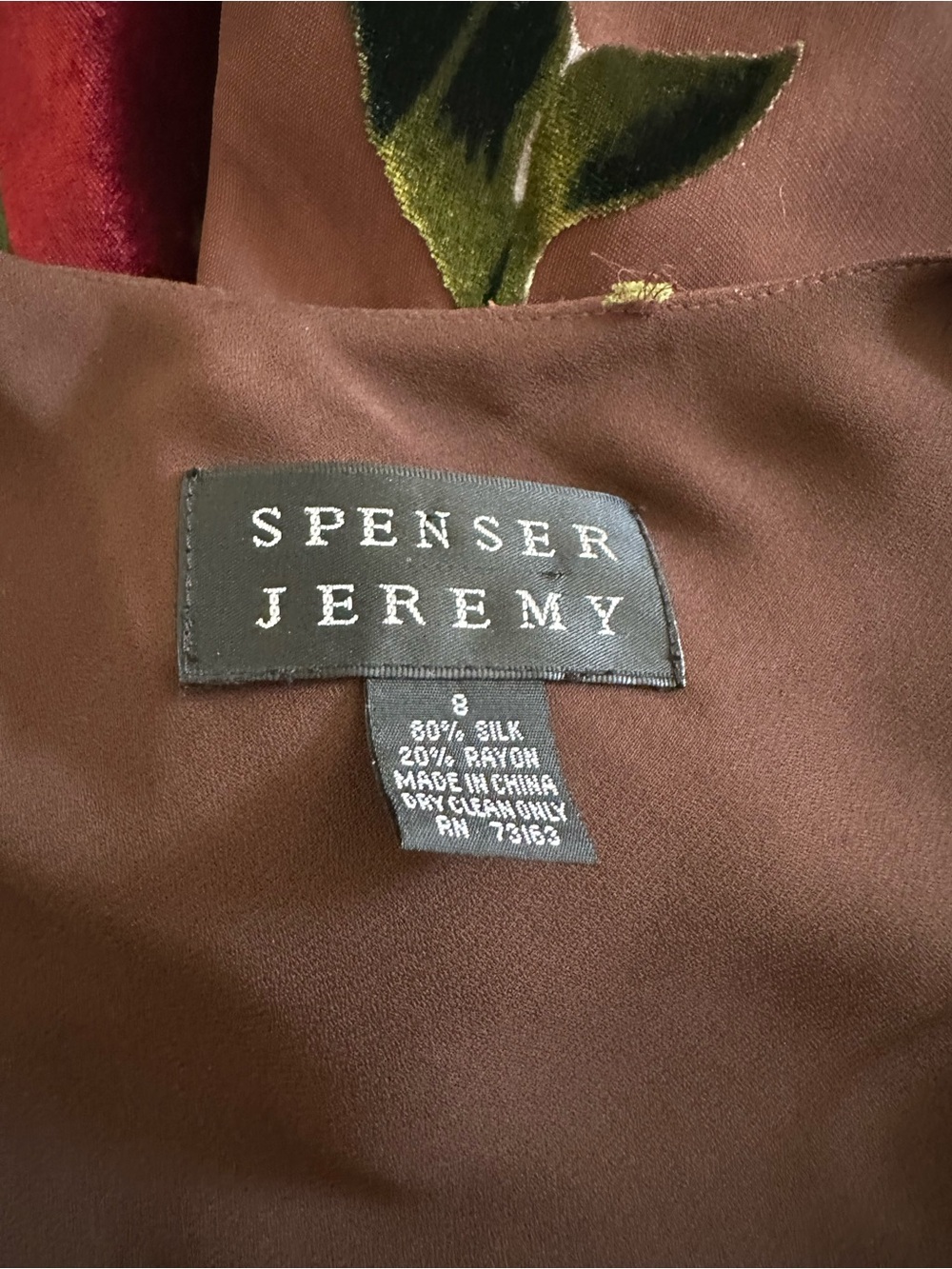 Vintage Spenser Jeremy Brown Slip Floral Midi Dress - 8 - Picture 5 of 5